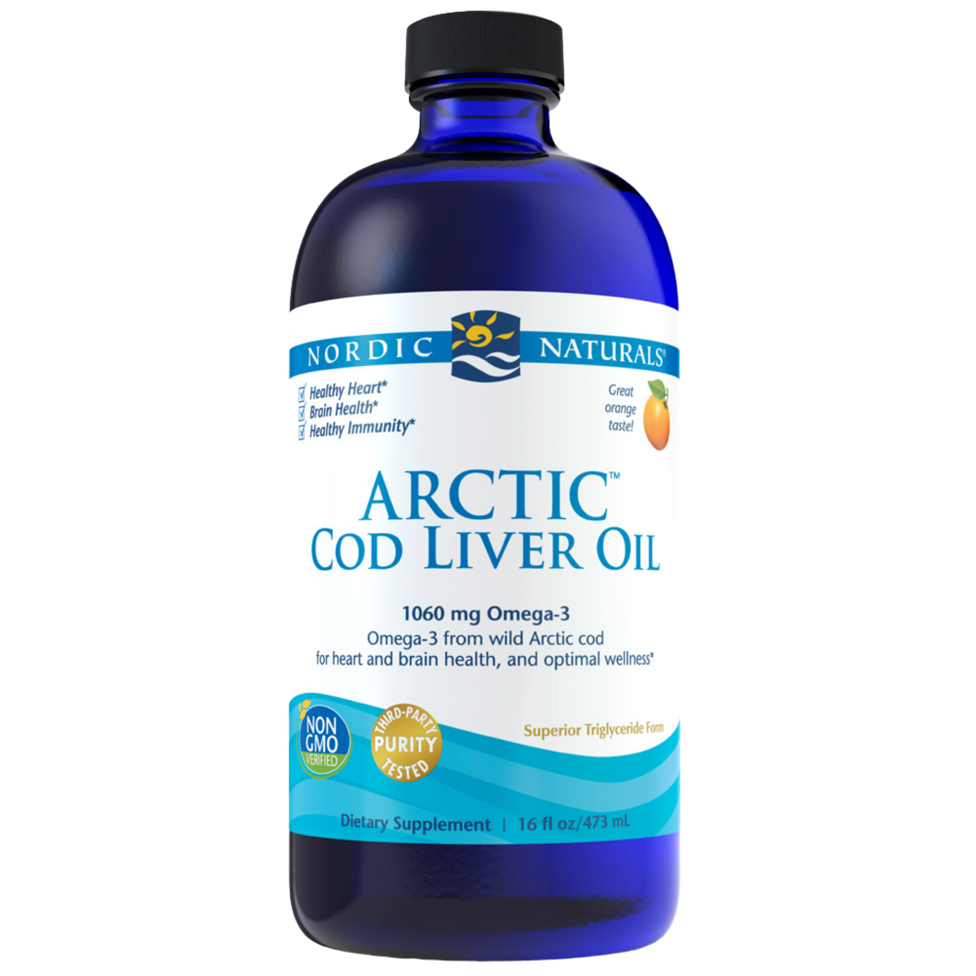 Nordic Naturals Cod Liver Oil Orange 473ml